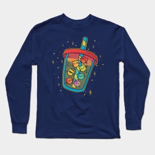 Bubble Meow tea Long Sleeve T-Shirt